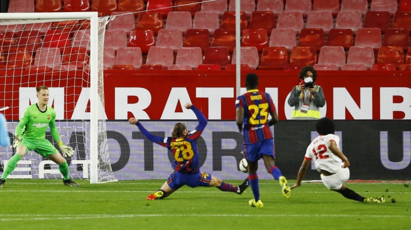 Барселона пропустила после прохода защитника через все поле и проиграла в Кубке Испании (видео)