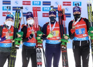 ЧМ по биатлону-2021: женская сборная Украины третий год подряд завоевала бронзу в эстафете